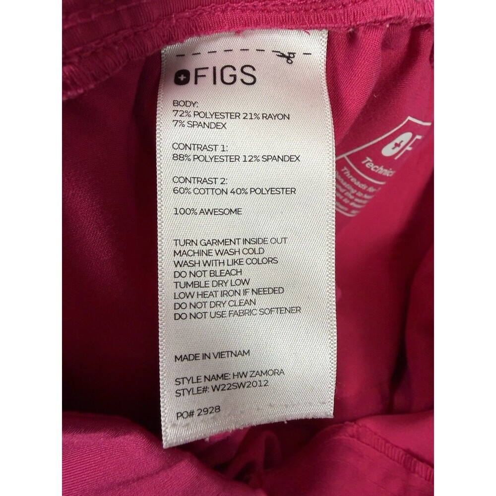 FIGS Zamora Jogger Scrub Pants XXL Pink Technical Collection - Picture 3 of 12